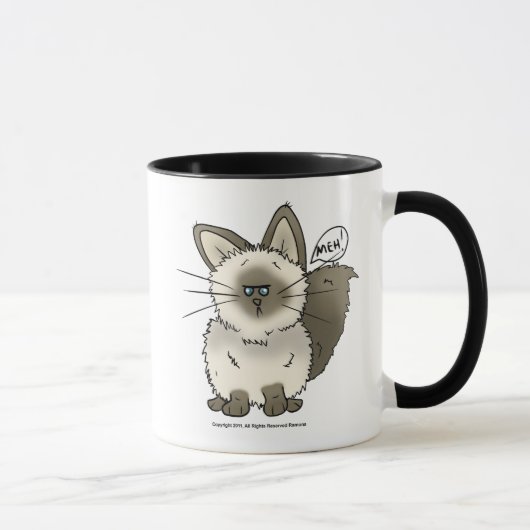 Meh猫のMug_ビールかStien_のタンブラー マグカップ (右)