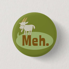 Meh （ヤギが言った）おもしろいPinbackボしゃれているタン 缶バッジ