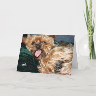 「meh - doan wanna」グリーティングカード シーズンカード