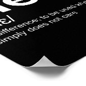 Meh Funny Definition Indifference For Men And Wome ポスター (角)