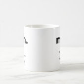 Meh. Goat Doodle Funny Minimalist Mug コーヒーマグカップ (中央)