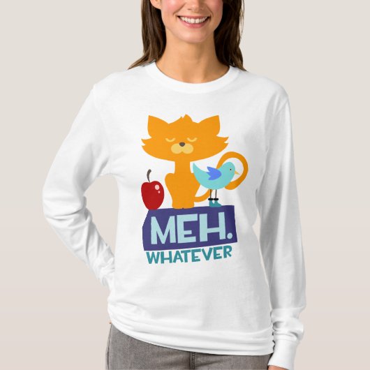 Meh。 Long-sleeved長袖シャツ Tシャツ (正面)