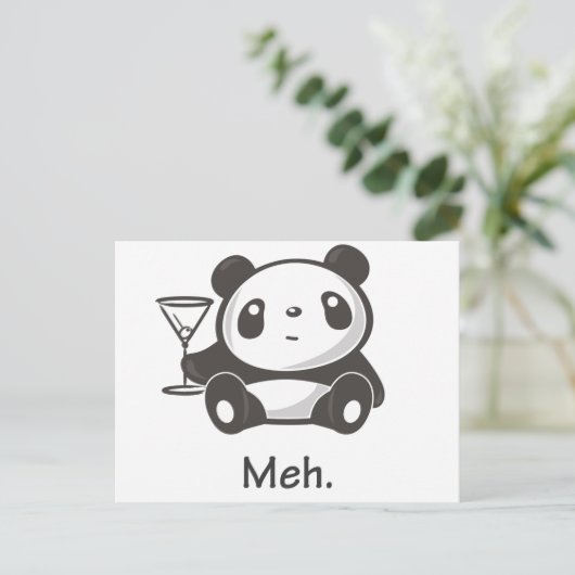 Meh Panda ポストカード (スタンド正面)