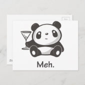 Meh Panda ポストカード (正面/裏面)