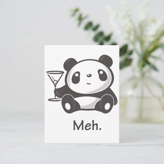 Meh Panda ポストカード (スタンド正面)