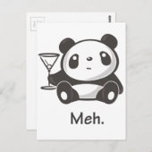 Meh Panda ポストカード (正面/裏面)