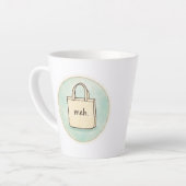 Meh Snarky Sarcastic Funny Mug カフェラテマグ (左アングル)