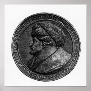 Mehmed IIの円形浮彫り ポスター