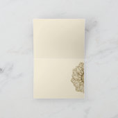 Mehndiのレース(ノートはありがとう) サンキューカード (内部)