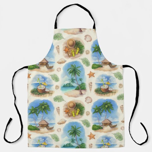 Mehndiデザイン：曲線ドードルトレーサリー エプロン (正面)