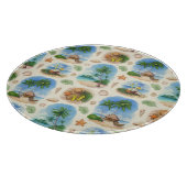 Mehndiデザイン：曲線ドードルトレーサリー カッティングボード (角)