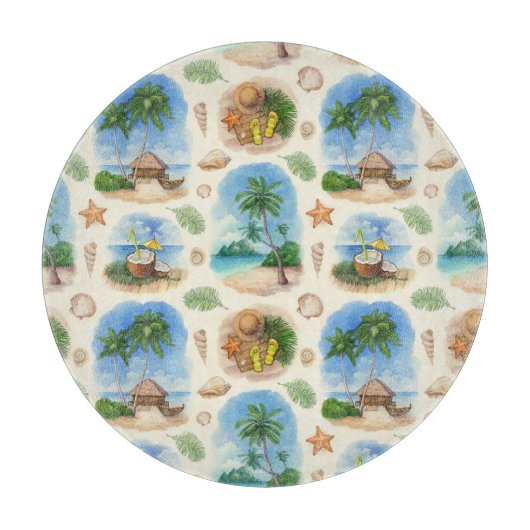 Mehndiデザイン：曲線ドードルトレーサリー カッティングボード (正面)