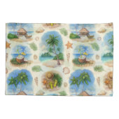 Mehndiデザイン：曲線ドードルトレーサリー 枕カバー (裏面)