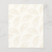 Mehndi予算招待状ピンク青かわいいインディアン女の子 (裏面)