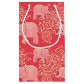 mehndi象のギフトバッグ スモールペーパーバッグ (裏面)