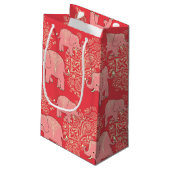 mehndi象のギフトバッグ スモールペーパーバッグ (裏面アングル)