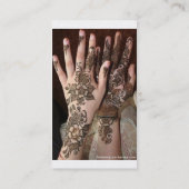 Mehndi 名刺 (裏面)