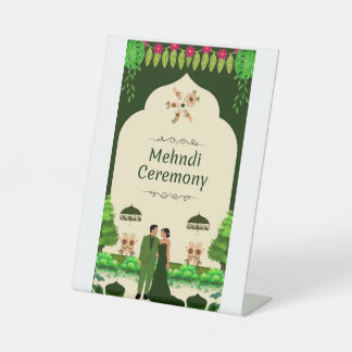 mehndi card 台座サイン