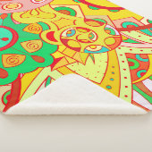 Mehndi Doodle：民族カラフル的な質感。 シェルパブランケット (3/4)