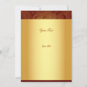 Mehndi/Hennaの招待状カード 招待状 (裏面)