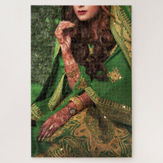 Mehndi Henna、インディアン花嫁ジグソーパズル1014 pc。 ジグソーパズル