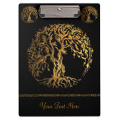 Mehndi Tree of Life (金ゴールド) (Henna) クリップボード (正面)