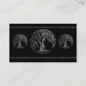 Mehndi Tree of Life (Henna) (Silver) 名刺 (裏面)