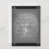 Mehndi Tree of Life (Henna) (Silver) 招待状 (裏面)