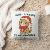 Mehr Leckerlis zu Weihnachten - lustige katzen クッション (ブランケット)