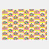 Mehrfarbige Ostereier ラッピングペーパーシート (正面)