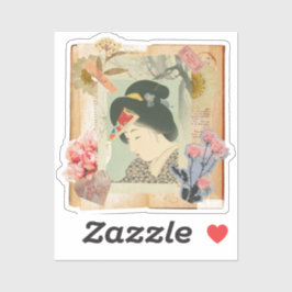 Meiji Era Beauty: Ukiyo-e – Traditional Japanese  シール