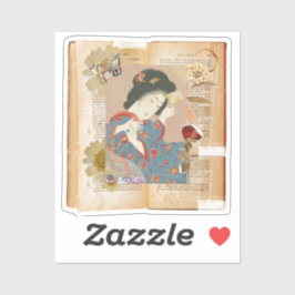 Meiji Era Beauty: Ukiyo-e – Traditional Japanese  シール