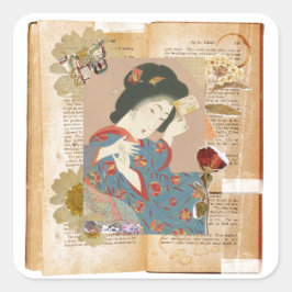 Meiji Era Beauty: Ukiyo-e – Traditional Japanese  スクエアシール