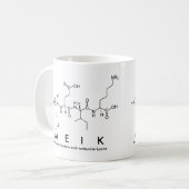 Meikペプチド名mug コーヒーマグカップ (正面左)