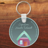 Meilenstein Geschenk Richtfest Bauherr キーホルダー (正面)