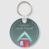 Meilenstein Geschenk Richtfest Bauherr キーホルダー (裏面)