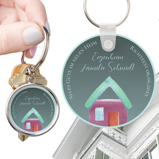 Meilenstein Geschenk Richtfest Bauherr キーホルダー