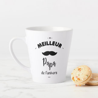 Meilleur papa du monde カフェラテマグ