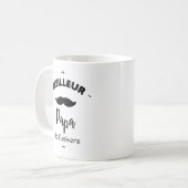 Meilleur papa du monde コーヒーマグカップ (正面左)