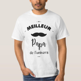 Meilleur papa du monde tシャツ