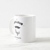Meilleur papi de l univers コーヒーマグカップ (正面左)