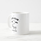 Meilleur papy du monde コーヒーマグカップ (正面左)