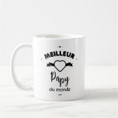 Meilleur papy du monde コーヒーマグカップ (左)