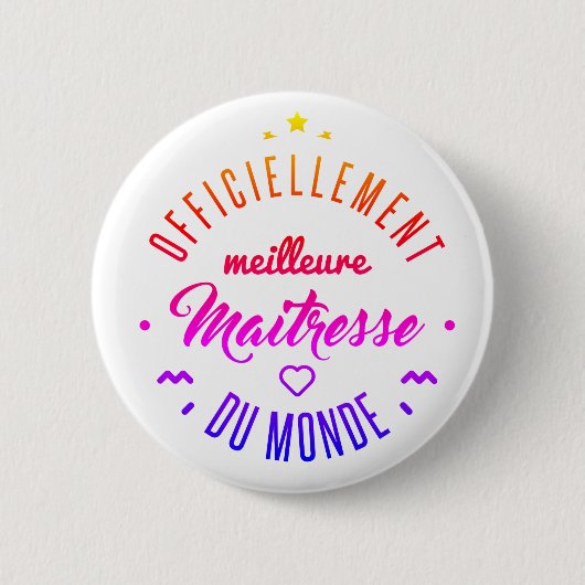 Meilleure maitresse du monde 缶バッジ (正面)