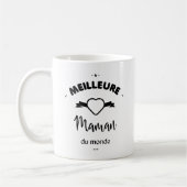 Meilleure maman du monde コーヒーマグカップ (左)
