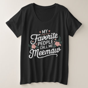 Meimawシャツおもしろいフローラ母の日Tシャツ プラスサイズTシャツ