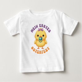 Mein erstes Osterfest - Süßes Küken mit Schnuller ベビーTシャツ