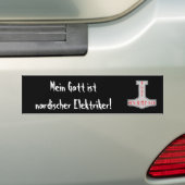 Mein Gott ist nordischer Elektriker! バンパーステッカー (車上)
