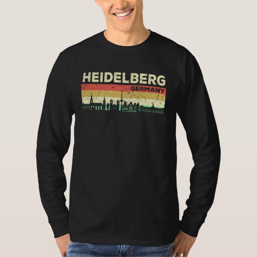 Mein Heidelberg Skyline Germany Home City Souvenir Tシャツ (正面)