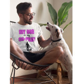 Mein Hund ist mein Partner Pink Modernes Design Tシャツ
